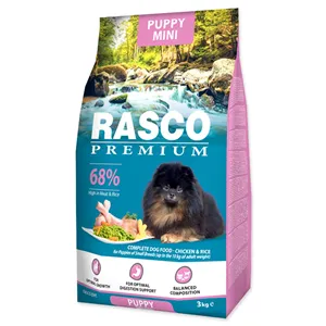 Rasco Premium Puppy Mini kuře s rýží 3 kg