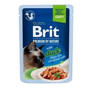 Brit Premium Cat Delicate Fillets in Gravy with Duck for Sterilised 85 g