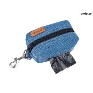 Amiplay Tastička na sáčky Denim 9x5x4 cm Modrá