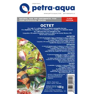 Petra-Aqua Mražené krmivo Octet 100g - BLISTR