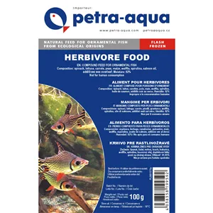 Petra-Aqua Mražené krmivo pro rostlinožravé 100g - BLISTR