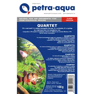 Petra-Aqua Mražené krmivo Quartet 100g - BLISTR