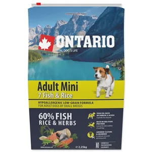 Ontario Adult Mini Fish & Rice 2,25 kg