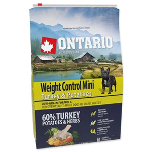 Ontario Mini Weight Control Turkey & Potatoes 2,25 kg