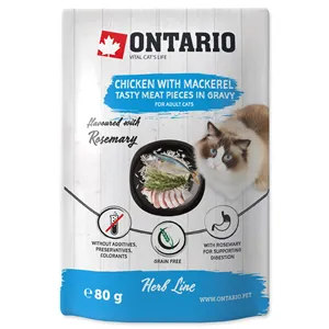 Ontario Cat Herb Chicken with Mackerel Rice and Rosemary 80 g