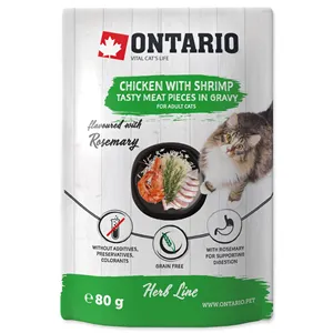 Ontario Cat Herb Chicken with Shrimps Rice and Rosemary 80 g