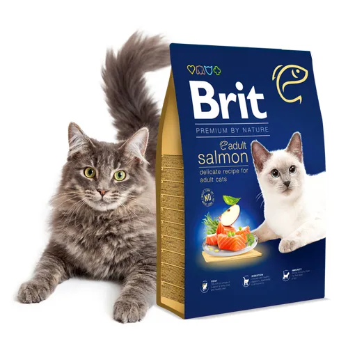 Brit Premium by Nature Cat. Adult Salmon 8 kg 