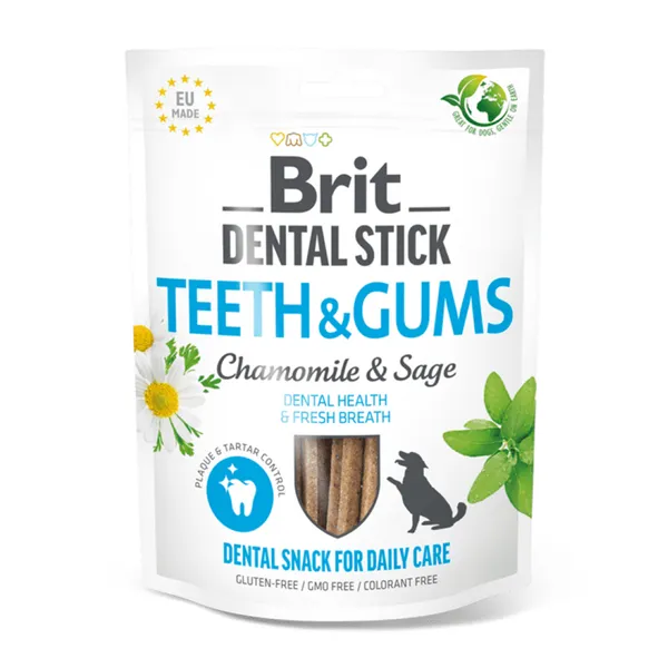 Brit Dental Stick Teeth & Gums with Chamomile & Sage 7 pcs 251 g 