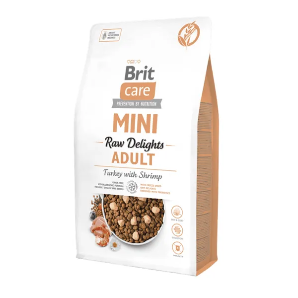 Brit Care Mini FD Raw Turkey with Shrimp 2 kg