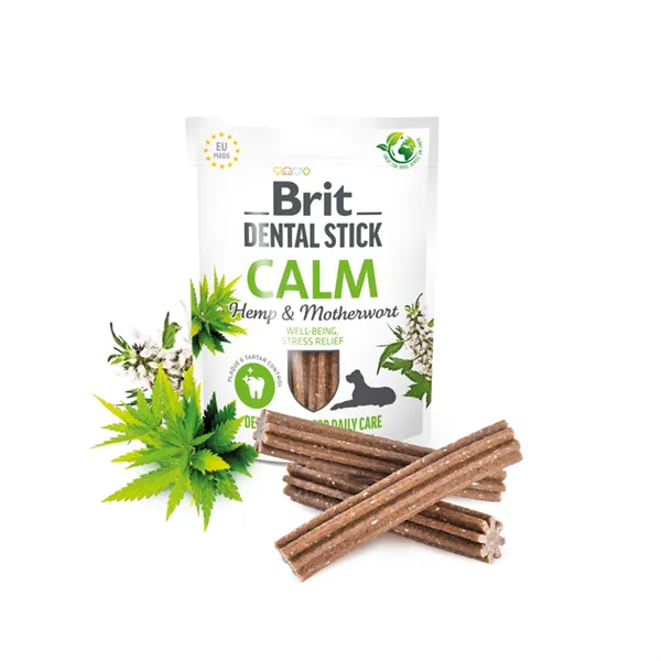 Brit Dental Stick Calm with Hemp & Motherwort 7 pcs 251 g 