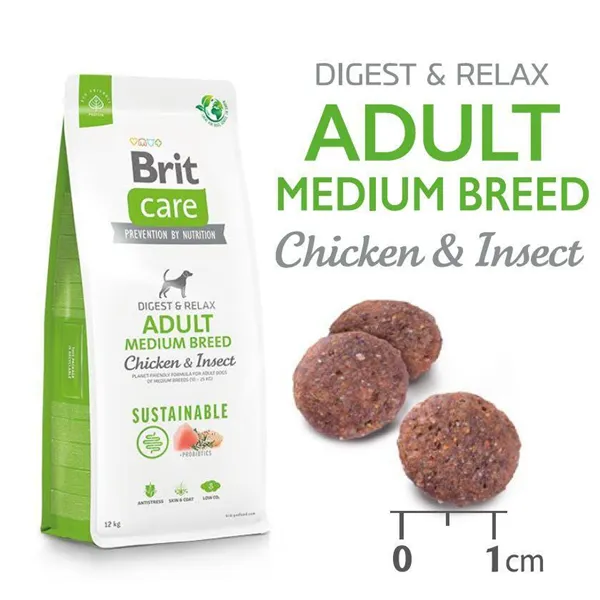 Brit Care Dog Sustainable Adult Medium Breed 12 kg 