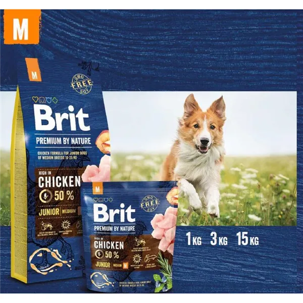 Brit Premium by Nature Junior M 15 kg 