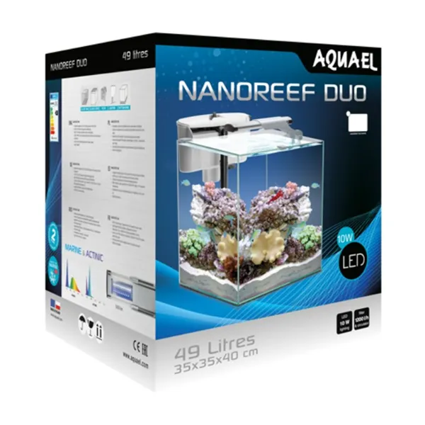 Akvárium set AQUAEL NANO REEF DUO Bílý 35 2.0 