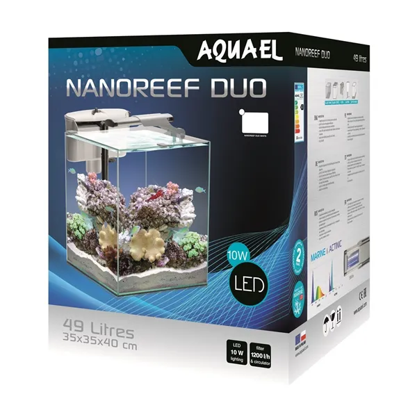 Akvárium set AQUAEL NANO REEF DUO Bílý 35 2.0 