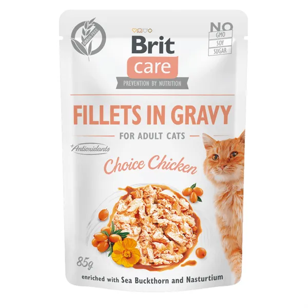 Brit Care Cat Fillets in Gravy Choice Chicken 85 g