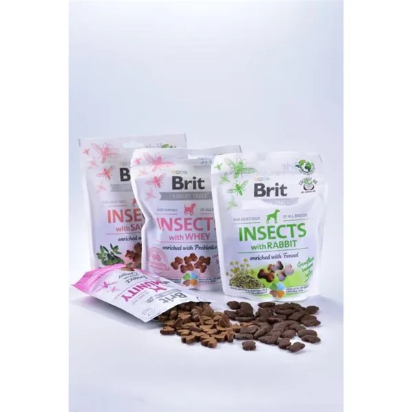 Brit Care Dog Crunchy Cracker Puppy Insects with Whey enriched with Probiotics 200 g 