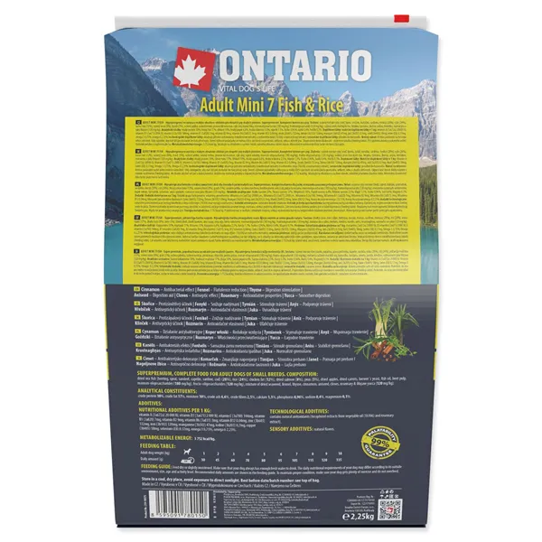 Ontario Adult Mini Fish & Rice 2,25 kg