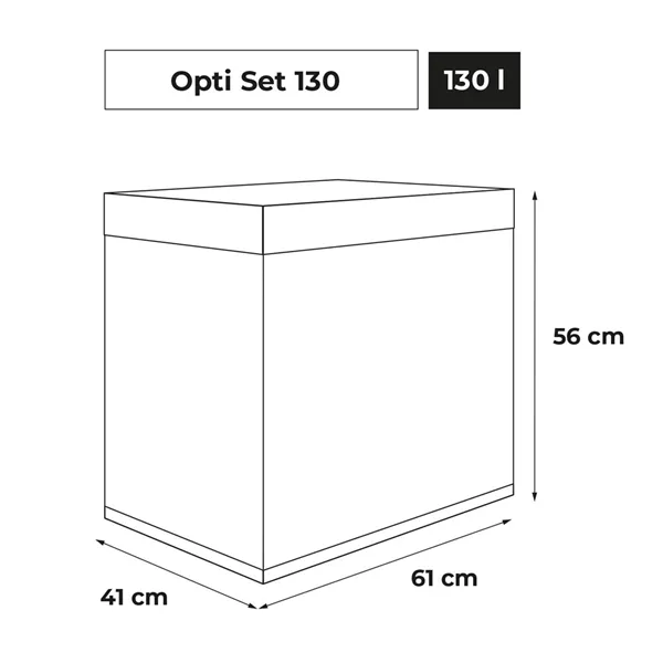 Akvárium set AQUAEL Opti Set 130 Day&Night bílé 130L