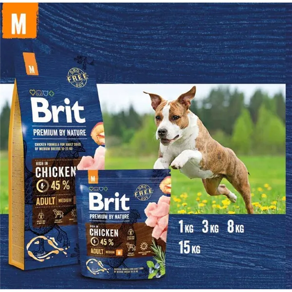 Brit Premium by Nature Adult M 15 kg 