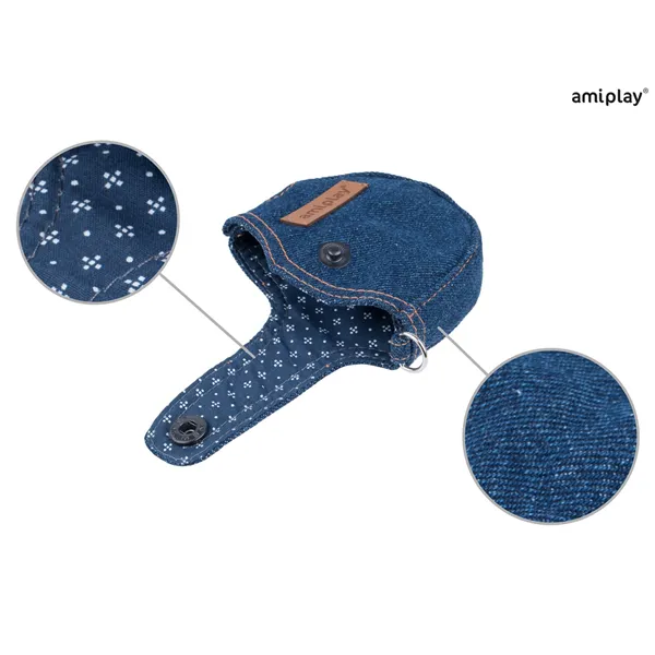 Amiplay Vodítko Infini s Denim XL 5m - 50 kg námořní