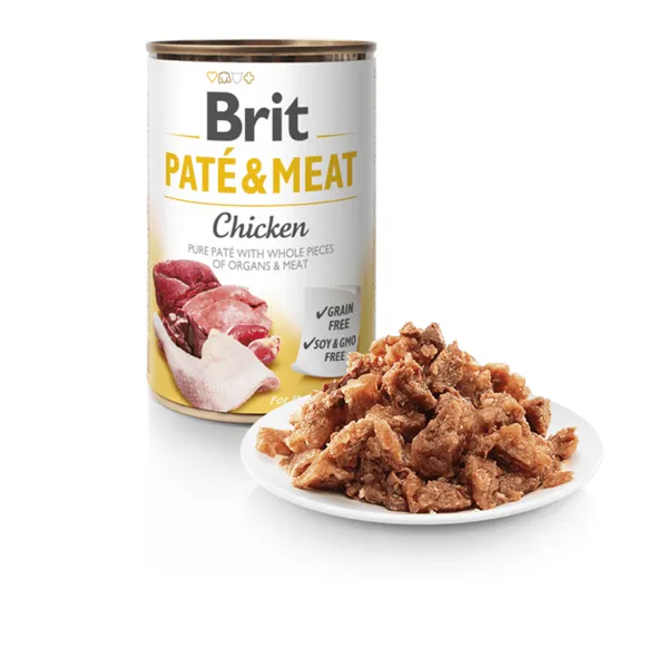 Brit Paté & Meat Dog Chicken 400 g 