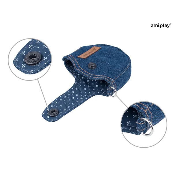 Amiplay Vodítko Infini s Denim XL 5m - 50 kg námořní