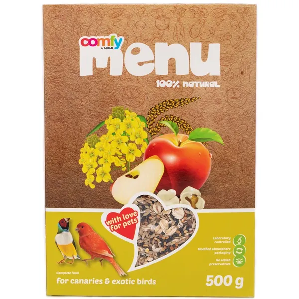 Comfy Menu Kompletní krmivo pro kanárky a exotické ptáky 500 g