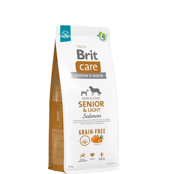 Brit Care Dog Grain-free Senior & Light Salmon 12 kg