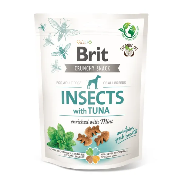 Brit Care Dog Crunchy Cracker Insects with Tuna enriched with Mint 200 g