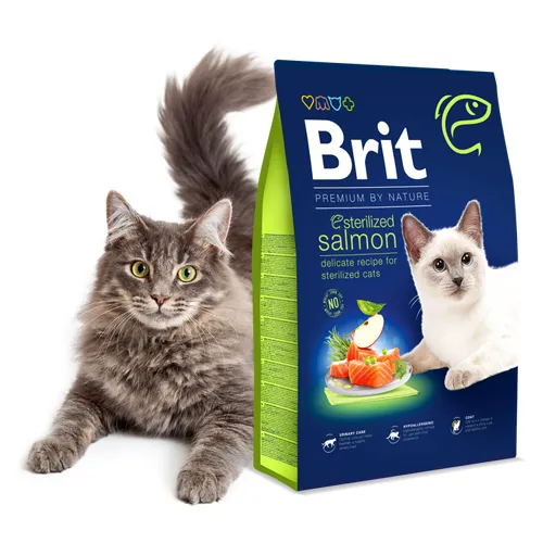 Brit Premium by Nature Cat. Sterilized Salmon 8 kg 