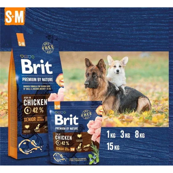 Brit Premium by Nature Senior S+M 15 kg 