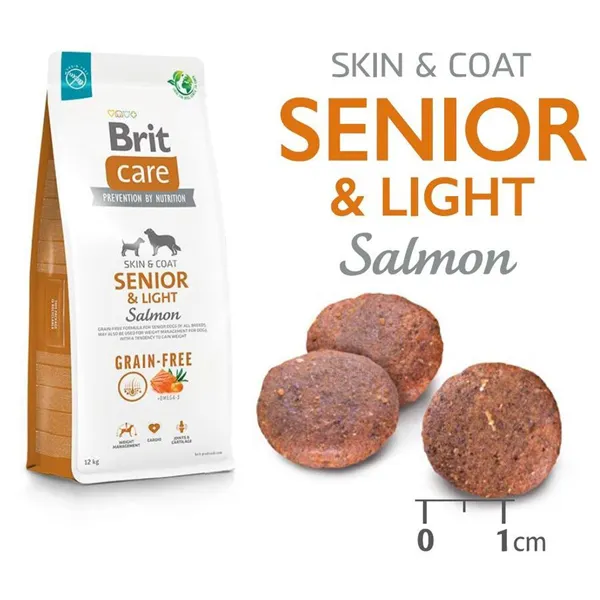 Brit Care Dog Grain-free Senior & Light Salmon 12 kg