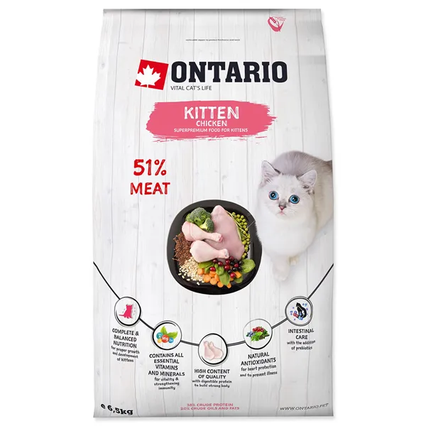 Ontario Kitten Chicken 6,5 kg