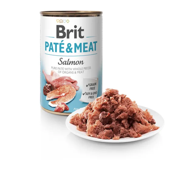 Brit Paté & Meat Dog Salmon 400 g  