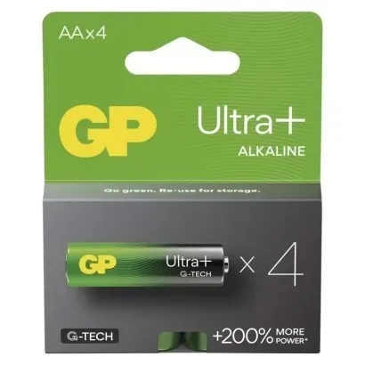 Baterie GP AA Alkaline Ultra Plus 1,5 V 4 KS