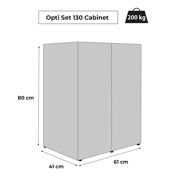 Skřínka AQUAEL pod akvária Opti Set 130 šedá